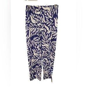 Primark Blue & White Leaf Print Pajama Pants NWOT Size XS